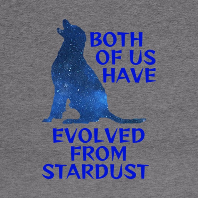 Midnight Blue Sapphire Galaxy Black Labrador - Both Of Us Have Evolved From Stardust by Courage Today Designs